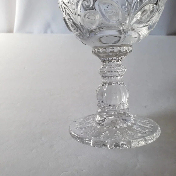 Kirkland Clear Glass Sunflower Wine/water Goblets Set Of 4 6.5inc 10oz - Picture 6 of 10
